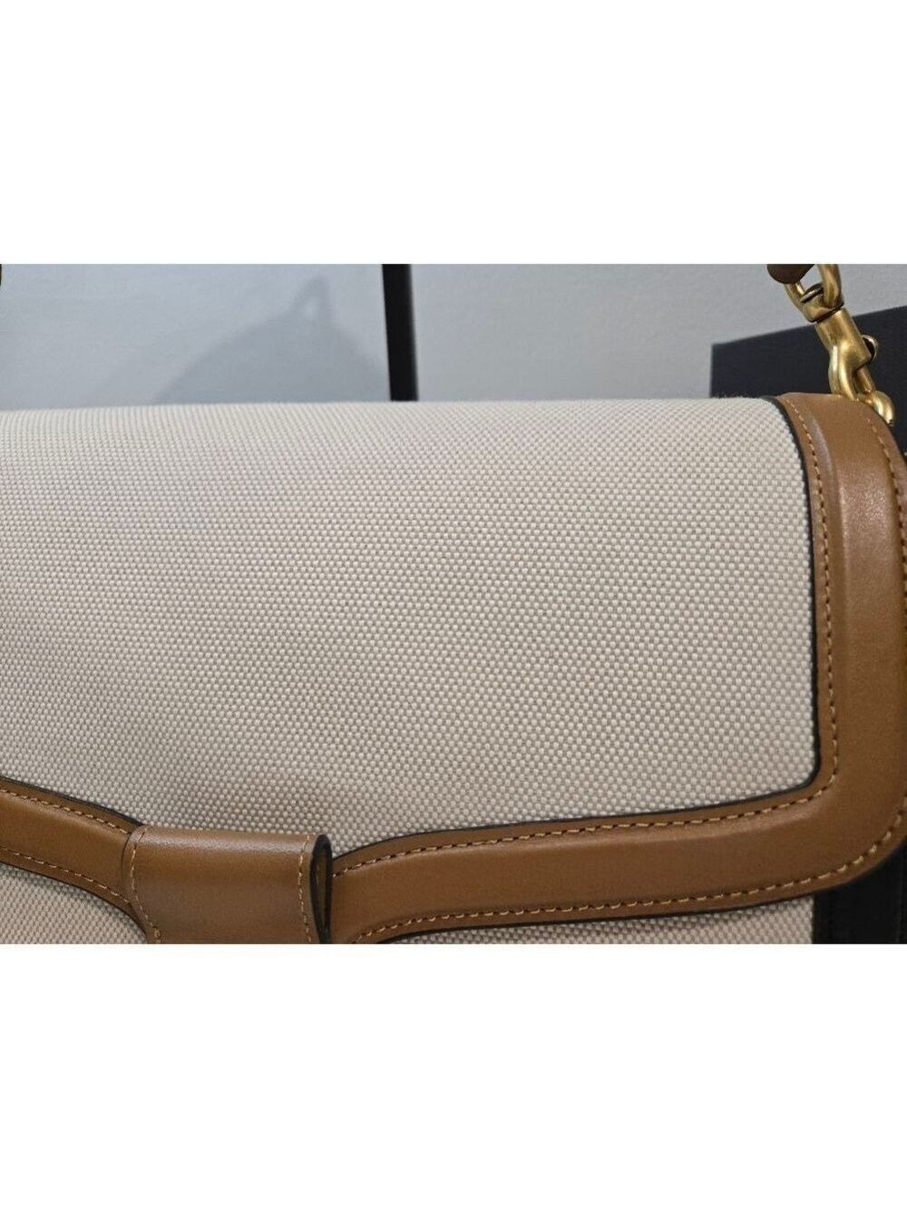 Coach Tabby Canvas Leather Flap Snap Shoulder Bag, NWT - Picture 5 of 16